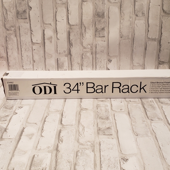 Classic 34" Bar-Style Wall-Mount Pot Rack - Picture 3 of 6